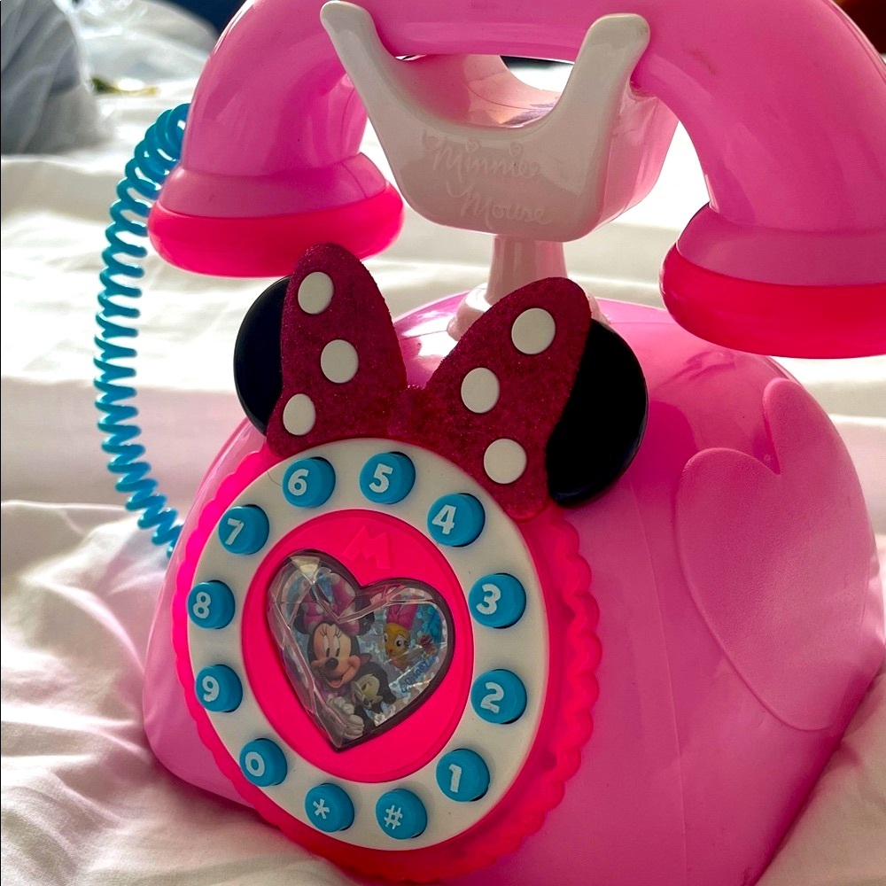 Pink Minnie Mouse Toy Phone 📞